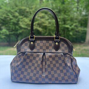 Louis Vuitton Damier Ebene Trevi PM Satchel Shoulder Handbag